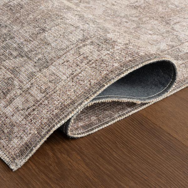 Nuloom Hillstone Collection Delphi Traditional Vintage Medallion Area Rug Dark Beige