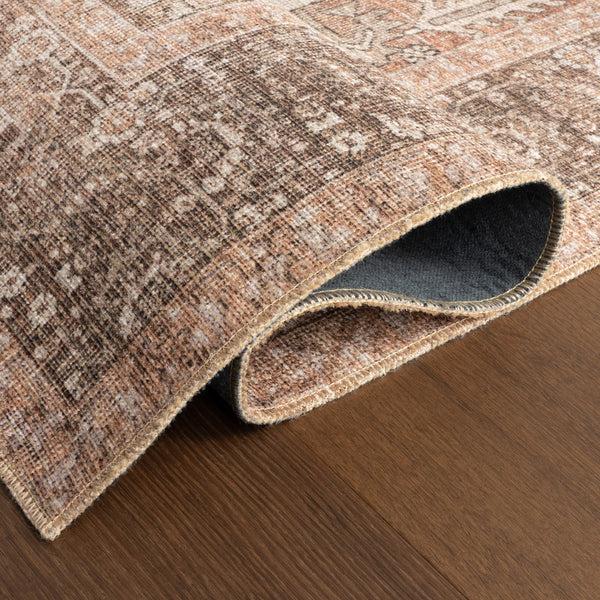 Nuloom Hillstone Collection Mariposa Traditional Vintage Medallion Area Rug Light Brown