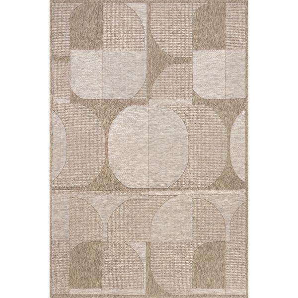 nuloom Inara Abstract Geometric Indoor/Outdoor Area Rug Tan