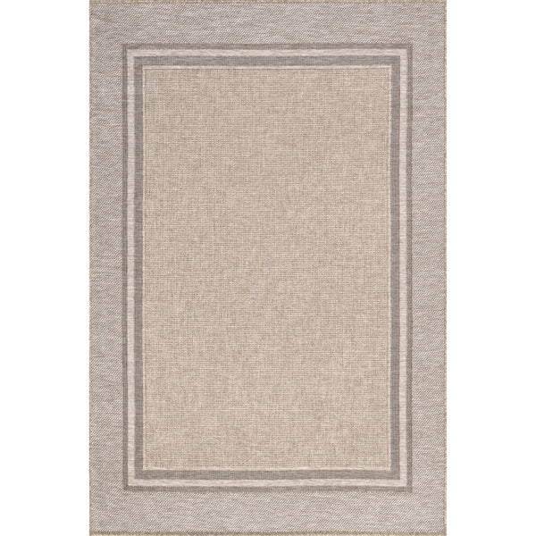 nuloom Inaya Casual Bordered Indoor/Outdoor Area Rug Gray