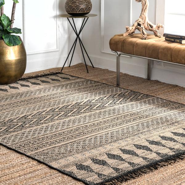 Nuloom Indoor/Outdoor Modern Aztec Nicki Area Rug Grey