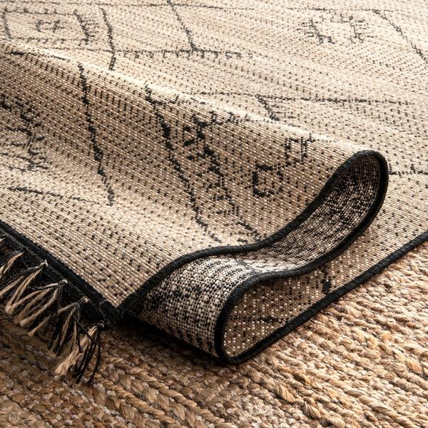 Nuloom Indoor/Outdoor Modern Moroccan Norah Area Rug Ivory