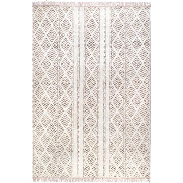 Nuloom Indoor/Outdoor Striped Miriam Area Rug Light Grey