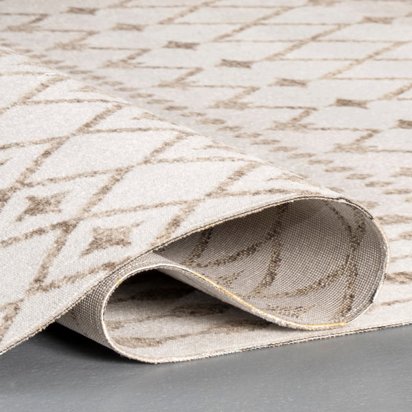 Nuloom Indoor/Outdoor Trellis Rosalie Area Rug Beige