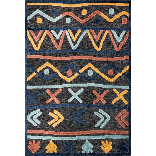 nuloom Inés Bohemian Lined Indoor/Outdoor Area Rug Gray