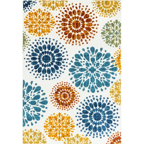 nuloom Iva Contemporary Flowers Indoor/Outdoor Area Rug Multi