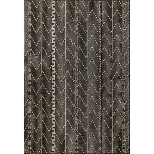 nuloom Ivonne Chevron Tribal Indoor/Outdoor Area Rug Charcoal