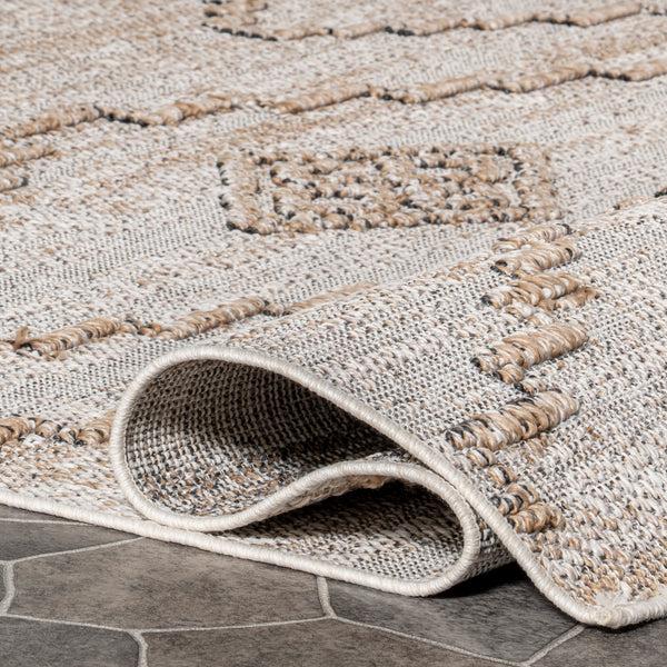 Nuloom Izetta Southwestern High-Low Indoor/Outdoor Area Rug Beige