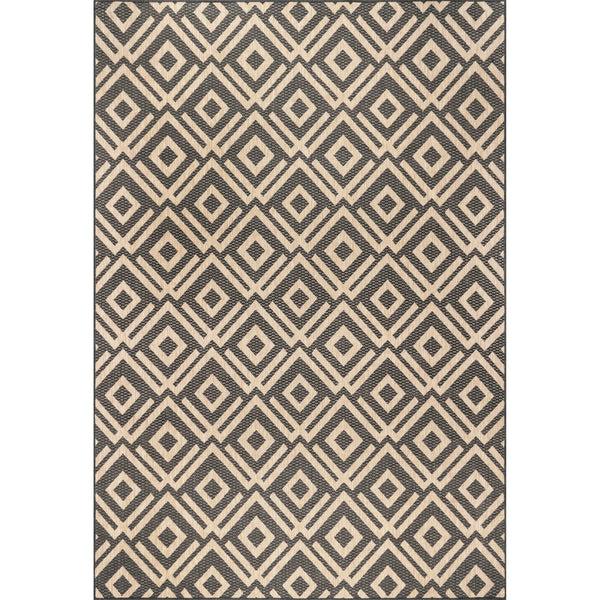 nuloom Jayne Geometric Diamond Indoor/Outdoor Area Rug Dark Grey