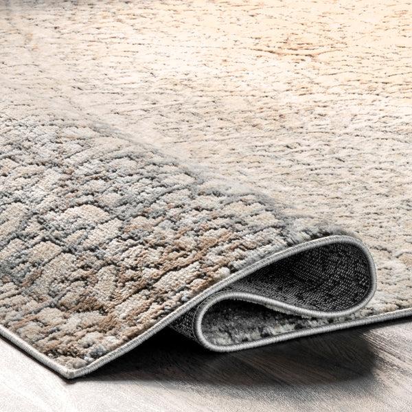 Nuloom Jena Contemporary Abstract Faded Area Rug Beige
