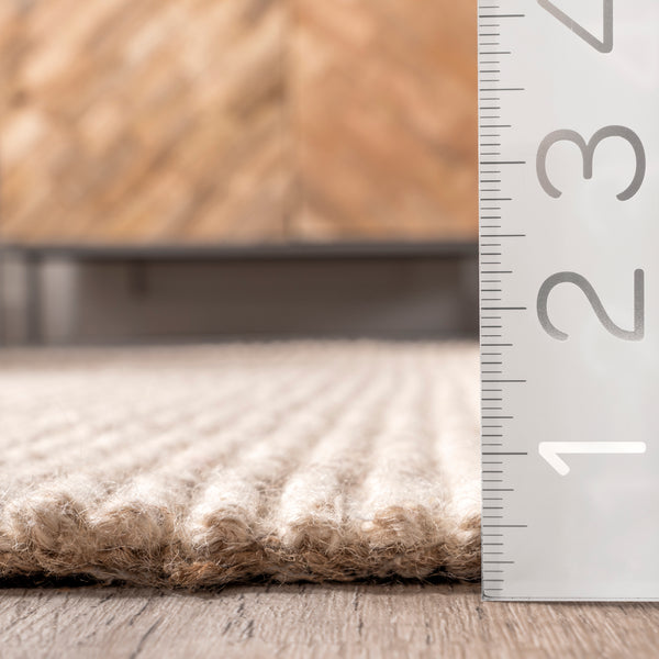 Nuloom Jolinn Farmhouse Wool And Jute Area Rug Natural