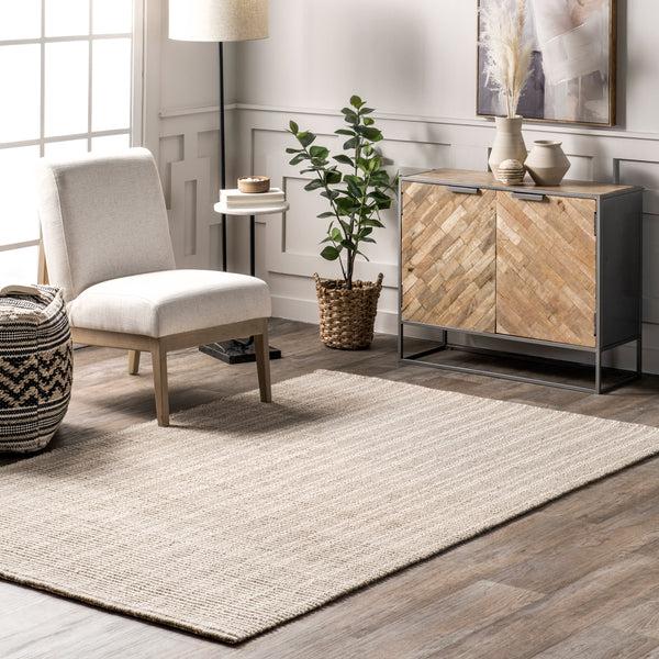 Nuloom Jolinn Farmhouse Wool And Jute Area Rug Natural