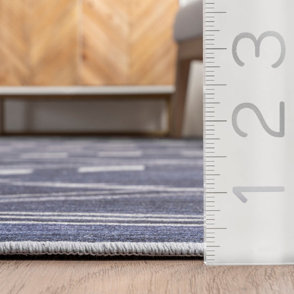 Nuloom Joni Tribal Machine Washable Indoor/Outdoor Area Rug Blue