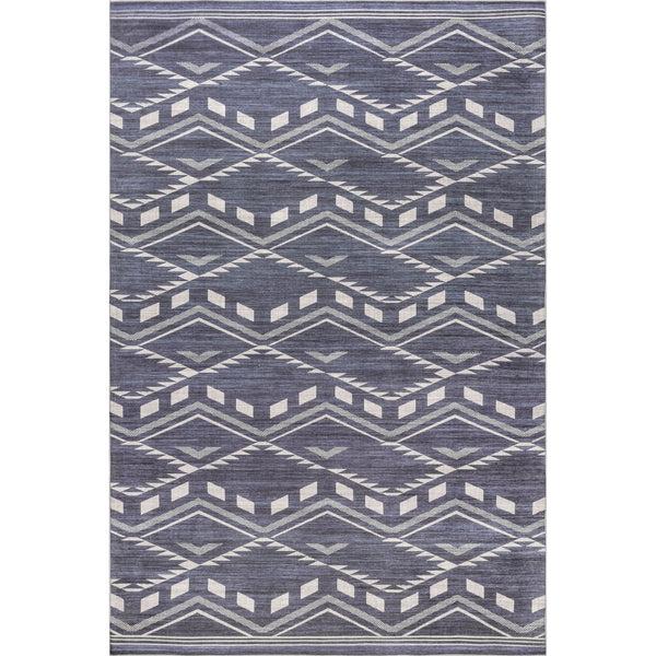 nuloom Joni Tribal Machine Washable Indoor/Outdoor Area Rug Blue