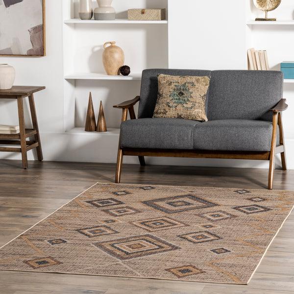 Nuloom Jonie Bohemian Easy-Jute Machine Washable Area Rug Natural