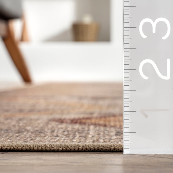 Nuloom Jonie Bohemian Easy-Jute Machine Washable Area Rug Natural