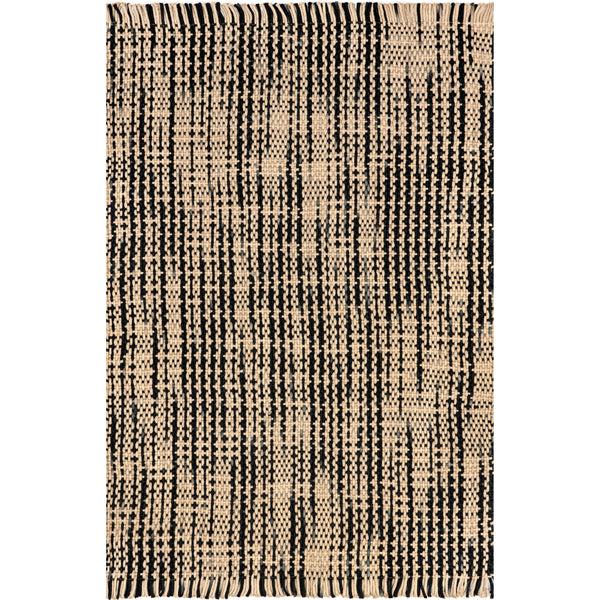 nuloom Josilyn Striped Jute Tasseled Area Rug Natural