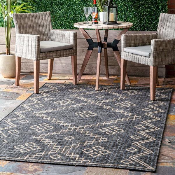 Nuloom Julieta Diamonded Helix Indoor/Outdoor Area Rug Grey