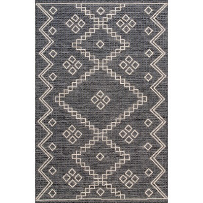 nuloom Julieta Diamonded Helix Indoor/Outdoor Area Rug Grey