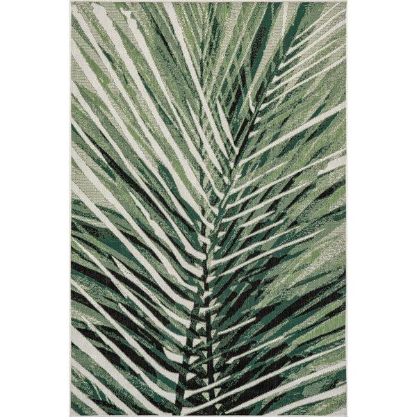 nuloom Kalene Double Palm Indoor/Outdoor Area Rug Green