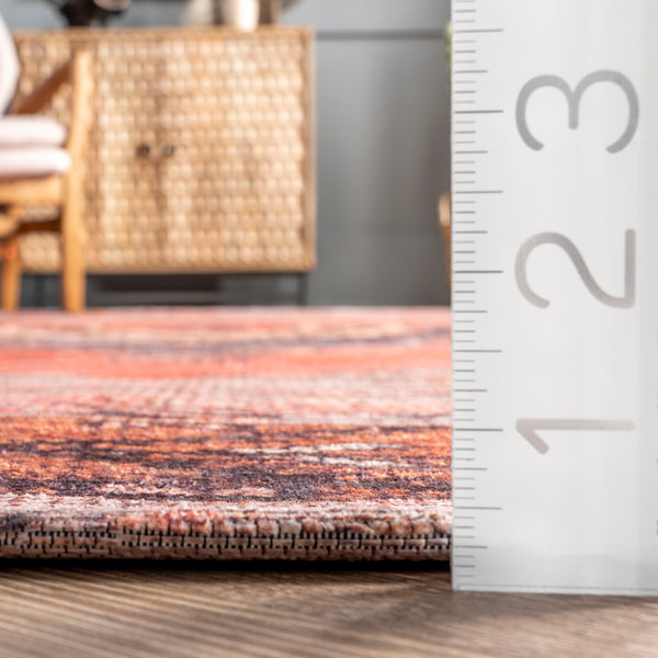 Nuloom Kamila Tribal Machine Washable Area Rug Orange