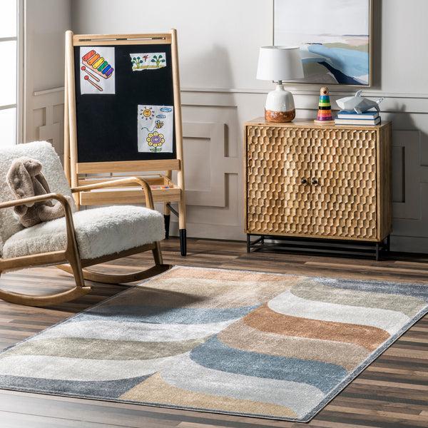 Nuloom Katarina Retro Machine Washable Area Rug Multi