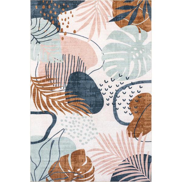 nuloom Kena Tropical Machine Washable Indoor/Outdoor Area Rug Multicolor