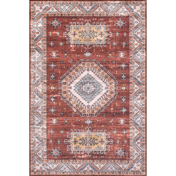 nuloom Kera Persian Machine Washable Indoor/Outdoor Area Rug Rust