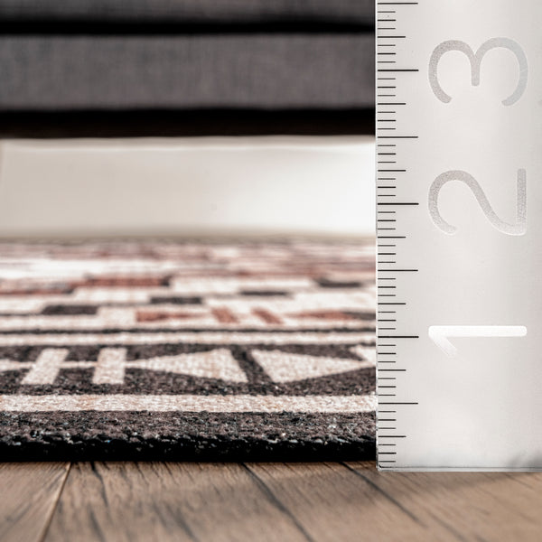 Nuloom Leighton Machine Washable Southwestern Medallion Area Rug Light Orange