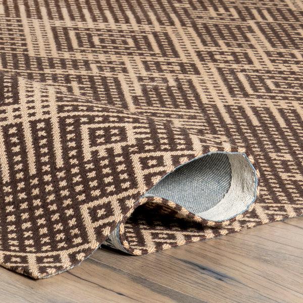 Nuloom Leith Geometric Cotton-Blend Area Rug Natural