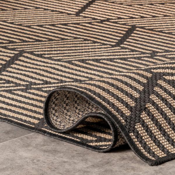 Nuloom Leona Modern Geometric Indoor/Outdoor Area Rug Charcoal