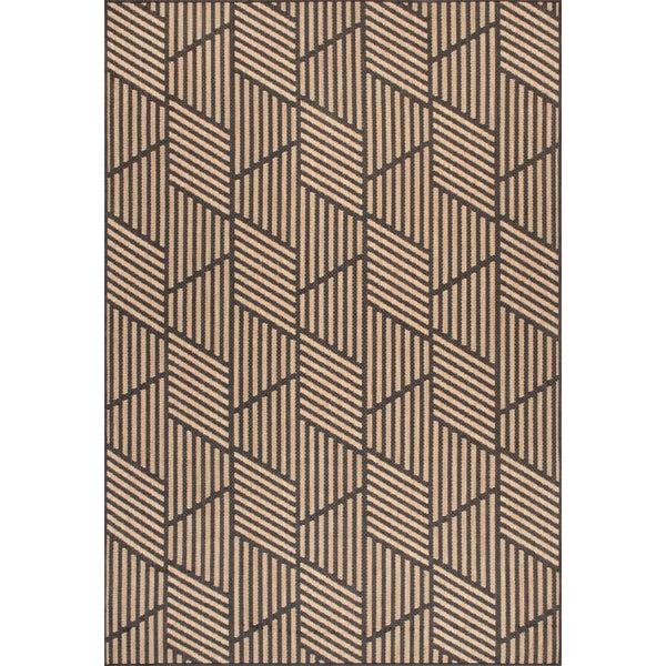 nuloom Leona Modern Geometric Indoor/Outdoor Area Rug Charcoal