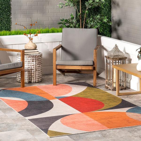 Nuloom Lizzy Modern Machine Washable Indoor/Outdoor Area Rug Multicolor