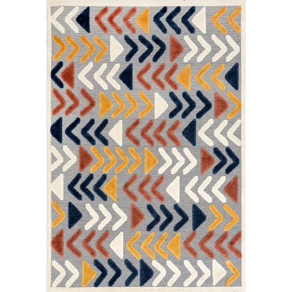 nuloom Logan Reverse Arrows Indoor/Outdoor Area rug Gray