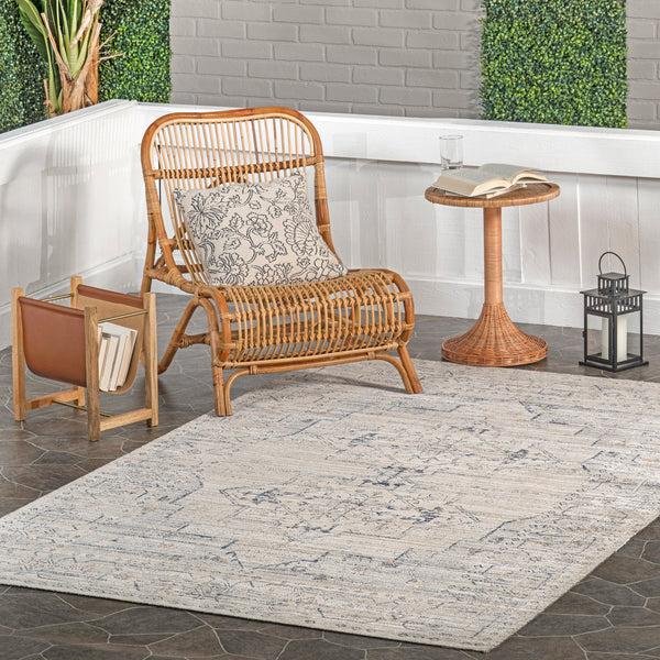 Nuloom Lolita Faded Machine Washable Indoor/Outdoor Area Rug Beige