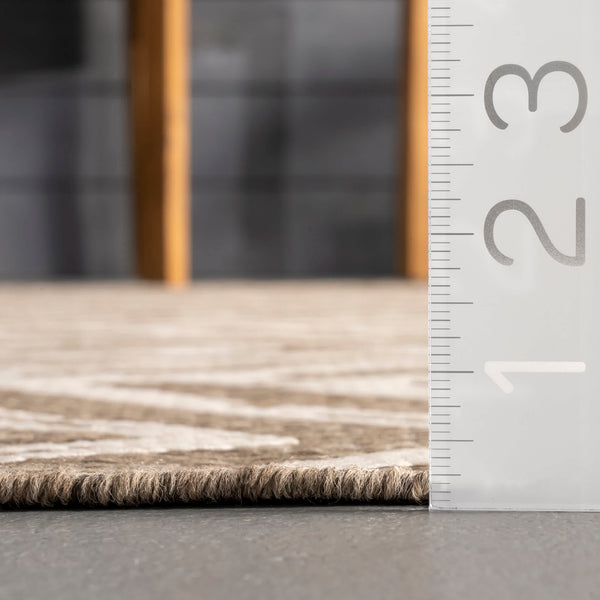 Nuloom Macklin Herringbone Indoor/Outdoor Area Rug Brown