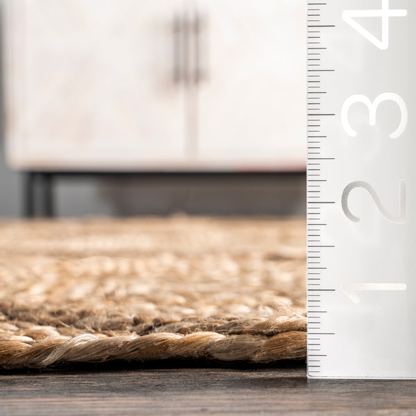 Nuloom Mahalia Raised Diamond Jute Area Rug Natural