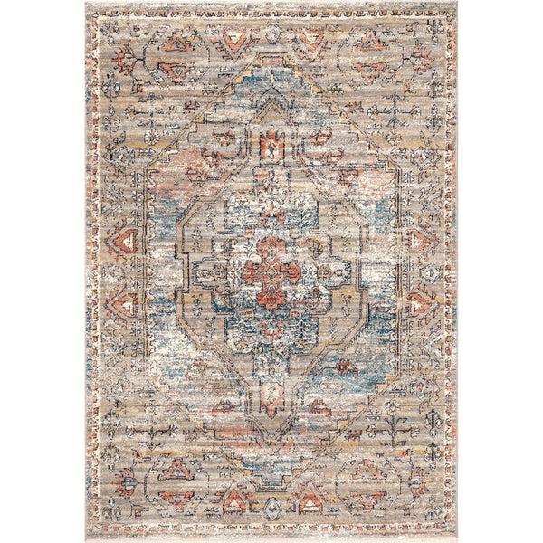 nuloom Marley Traditional Medallion Fringe Area Rug Beige