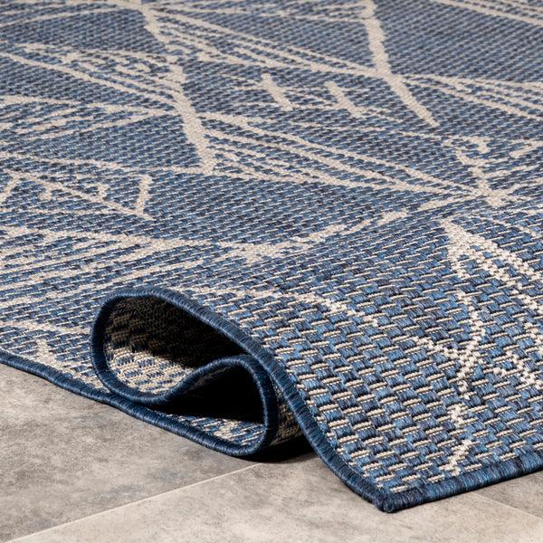 Nuloom Marlow Geometric Aztec Indoor/Outdoor Area Rug Blue