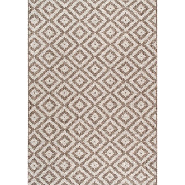nuloom Marybelle Tribal Diamond Trellis Area Rug Beige