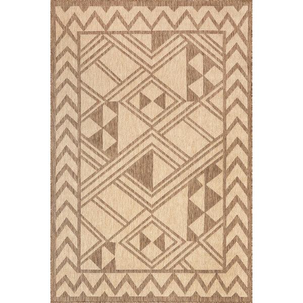 nuloom Mazie Bold Tribal Indoor/Outdoor Area Rug Beige