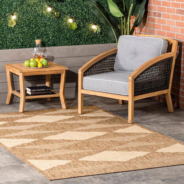 Nuloom Mickey Geometric Indoor/Outdoor Area Rug Navy