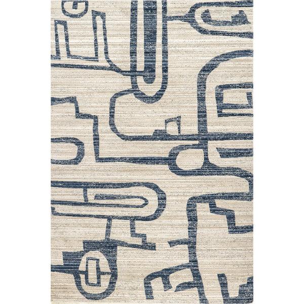 nuloom Milani Contemporary Machine Washable Indoor/Outdoor Area Rug Blue