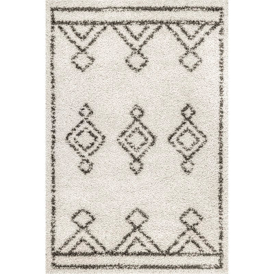 nuloom Mira Diamond Drop Moroccan Area Rug Off White