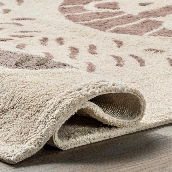 Nuloom Mirelle Lion Machine Washable Kids Area Rug Ivory
