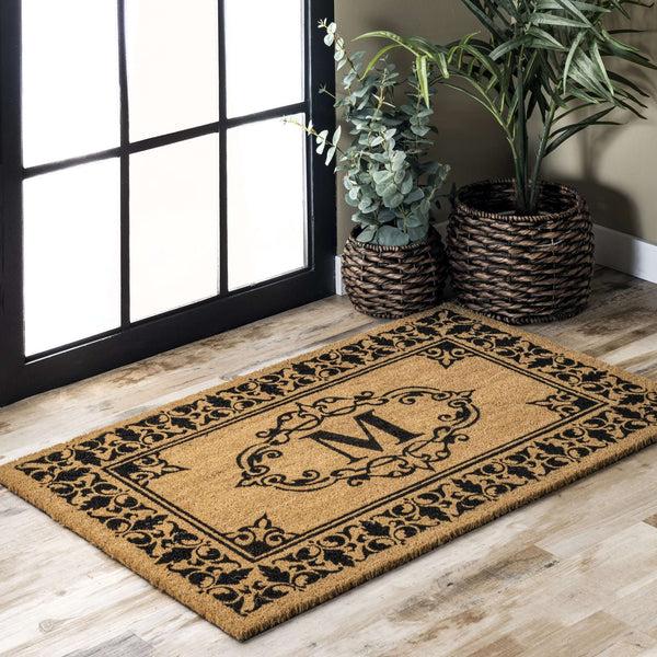 Nuloom Monogrammed Outdoor Welcome Door Mat Letter D
