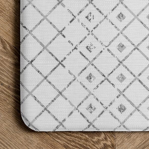 Nuloom Moroccan Blythe Anti Fatigue Kitchen Or Laundry Room Comfort Mat Light Gray