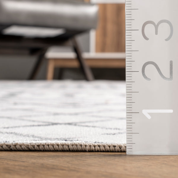 Nuloom Moroccan Blythe Machine Washable Area Rug Gray