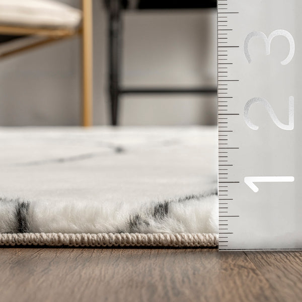 Nuloom Moroccan Trellis Washable Shag Area Rug Black