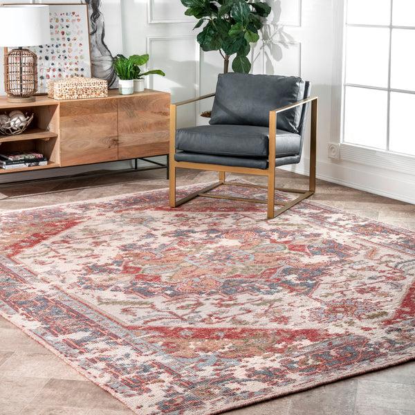Nuloom Nataly Hand Knotted Bloom Medallion Area Rug Multi